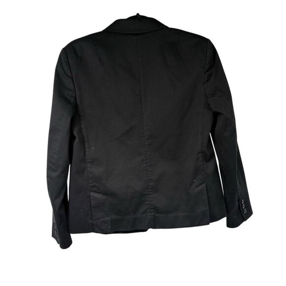 Banana Republic Black Two Button Closure Career Blazer Sz 8 - Picture 2 of 9